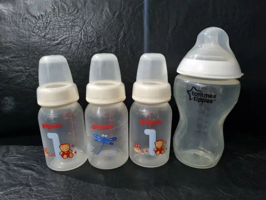 BOTOL SUSU TOMMEE TIPPEE 340ML + 3 BOTOL SUSU PIGEON 120ML (TANPA DOT)