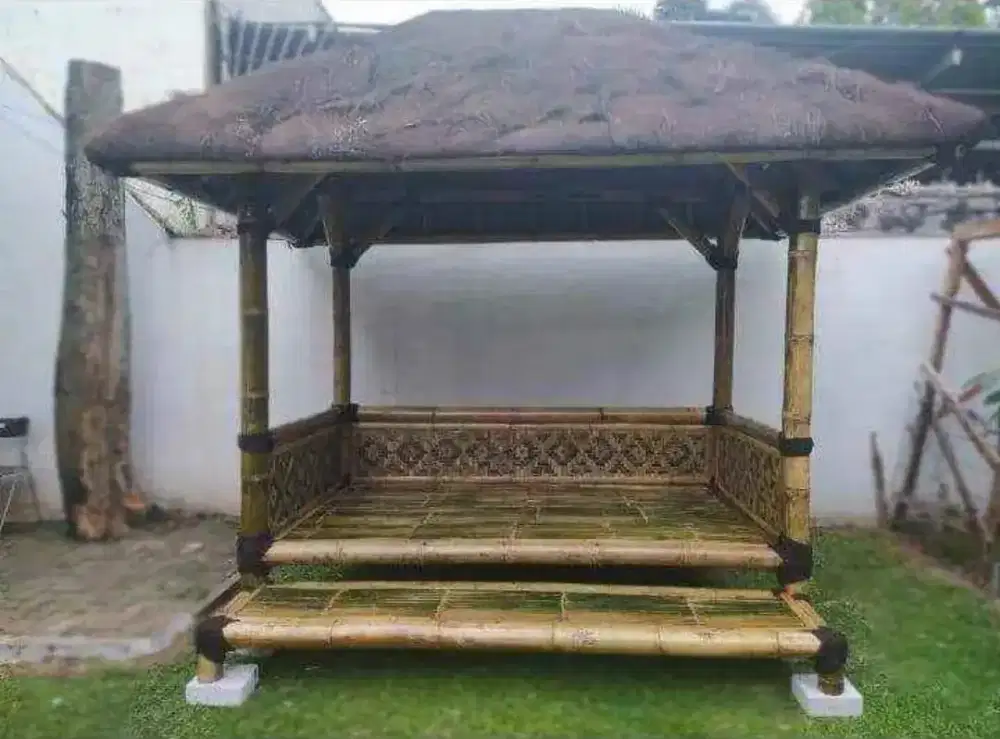 Saung taman/saung gajebo/saung bambu