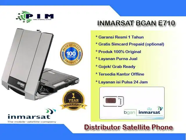 Terminal Telepon Satelite Inmarsat BGAN Explorer 710 Broadband
