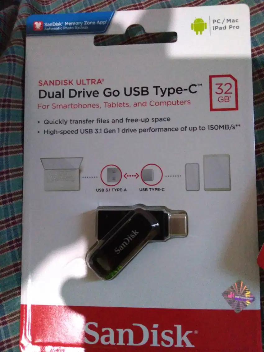 otg type-c 32gb original sandisk