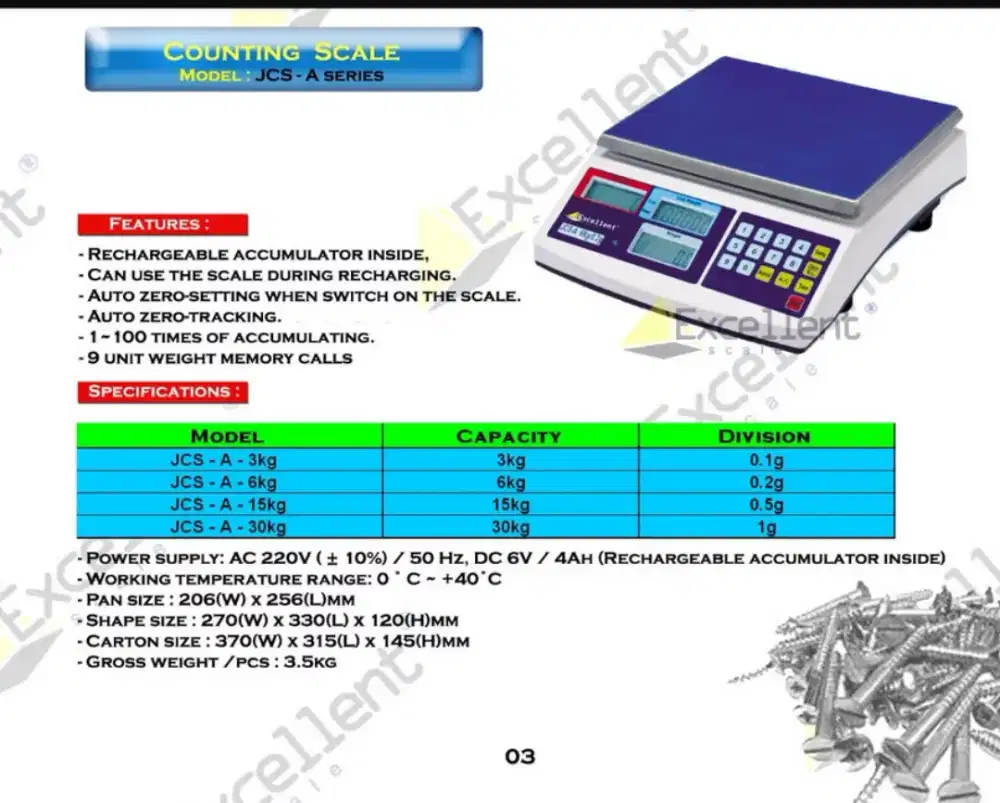 Timbangan Digital 30kg/15kg/6kg/3kg Akurat Awet Original Excellent
