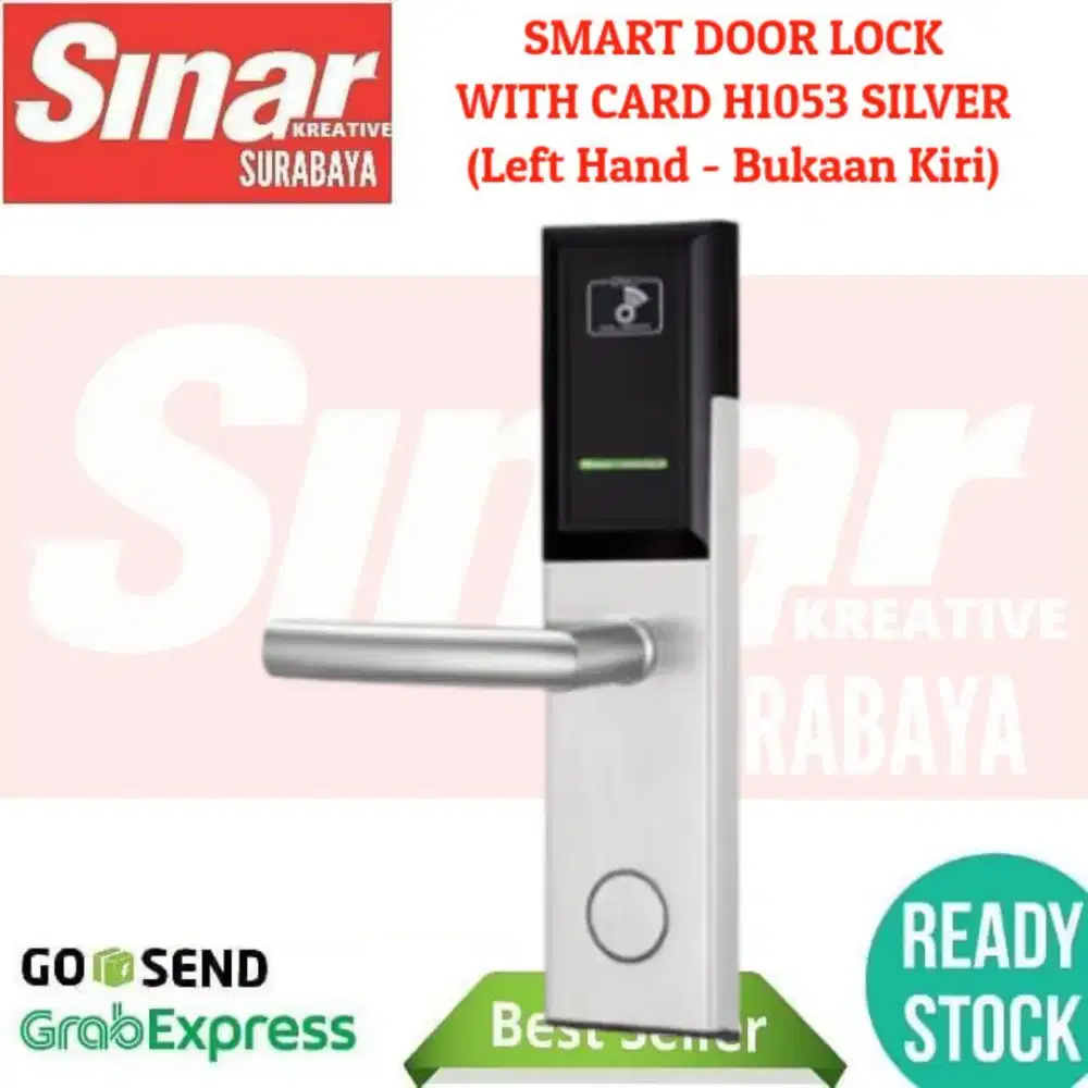 Smart Door Lock With Card RFID - SILVER [LEFT or RIGHT]