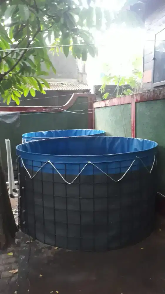 Kolam Terpal Bundar Bioflok