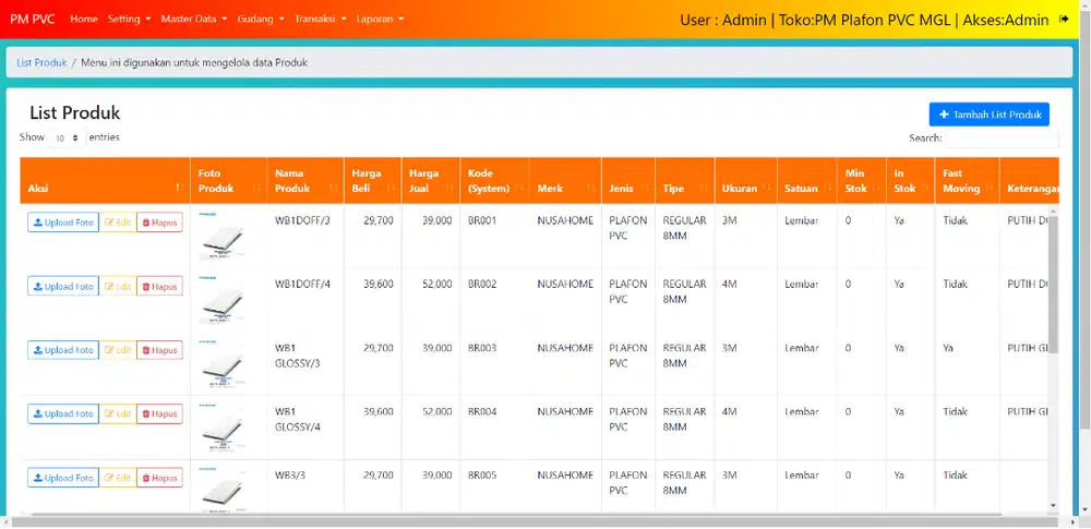 Software Aplikasi Program Toko Kasir Sistem POS Penjualan