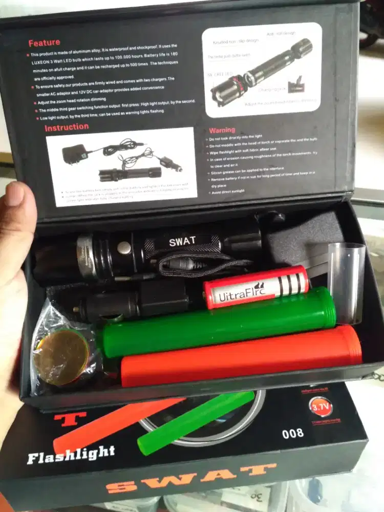 senter terang lengkap baru