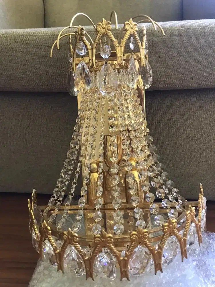 Lampu kristal Vintage utk dinding