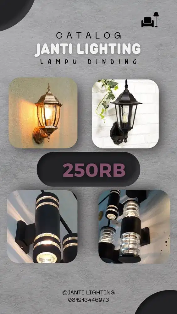 Lampu hias pilar klasik