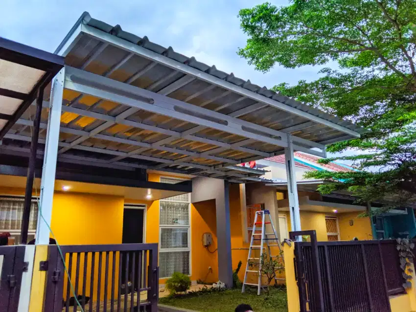 (Antapani)Instalasi Kanopi Canopy Rangka Bajaringan Baja ringan