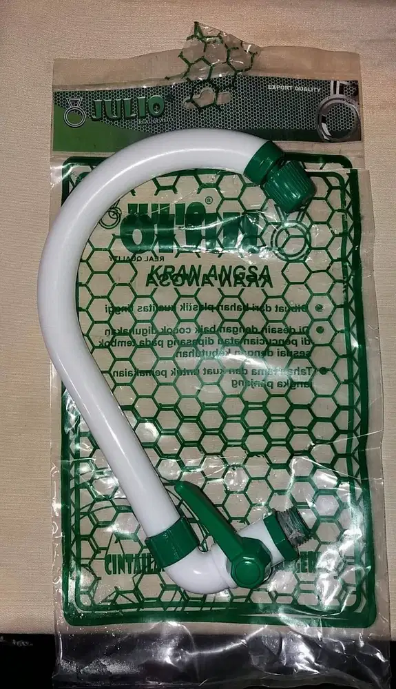 Kran angsa bahan PVC, pipa dan ujung kran bs diputar 360''