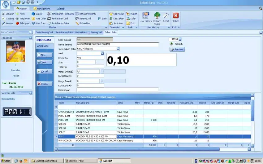 Software ERP Pabrik Furniture kayu Program Aplikasi sistem informasi