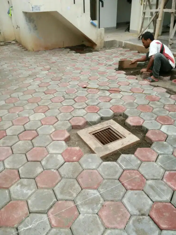 Pusat Pabrik Conblock Grass Block Paving Blok Konblok Aspal Rumput