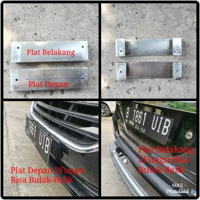 Breket plat nomer mobil Racing Sporty-Dudukan BracketSiku no Stainless