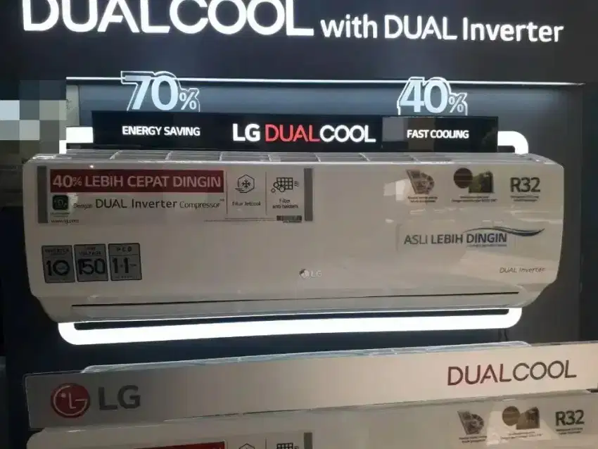 Ac LG Inverter 1/2 Pk T06EV4 Triplecool Hemat 70 Persen