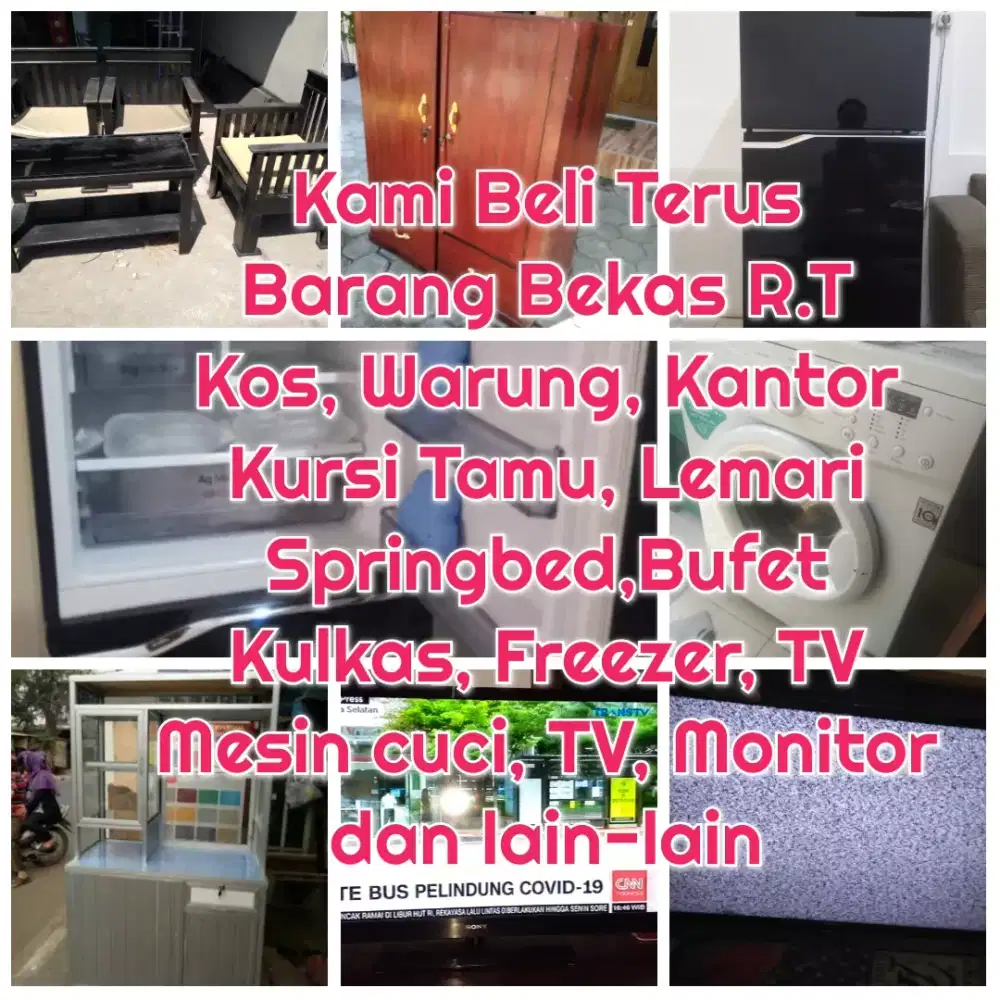 Jualkan Segala isi Perabotan Bekas Rumah Tangganya Kami siap ambil