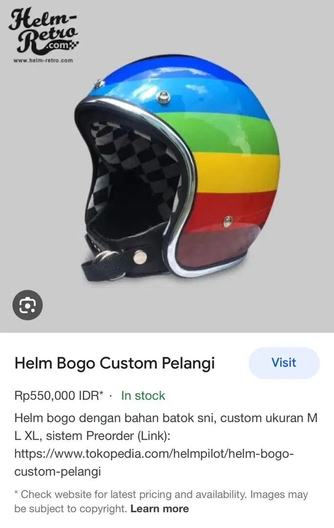 Helm Bogo Custom