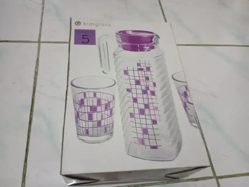 Pitcher set merk KIMGLASS baru dan berkualitas