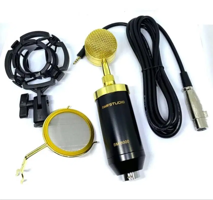 Mic Condenser Mikrofon Microphone Recording Taffware BM8000