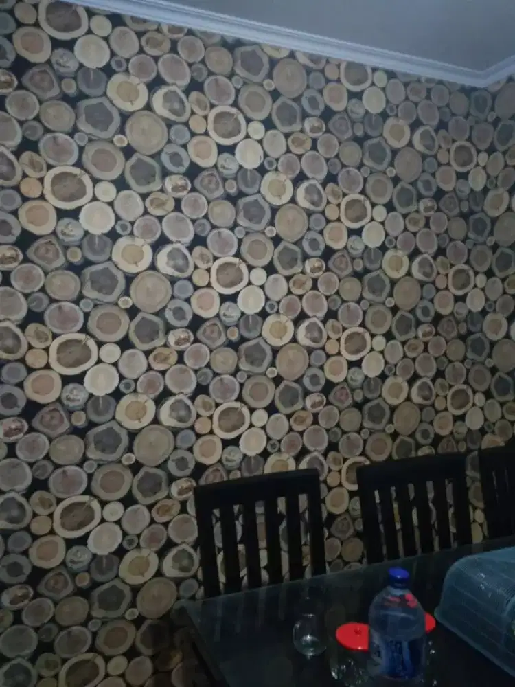 Jual wallpaper motif kayu