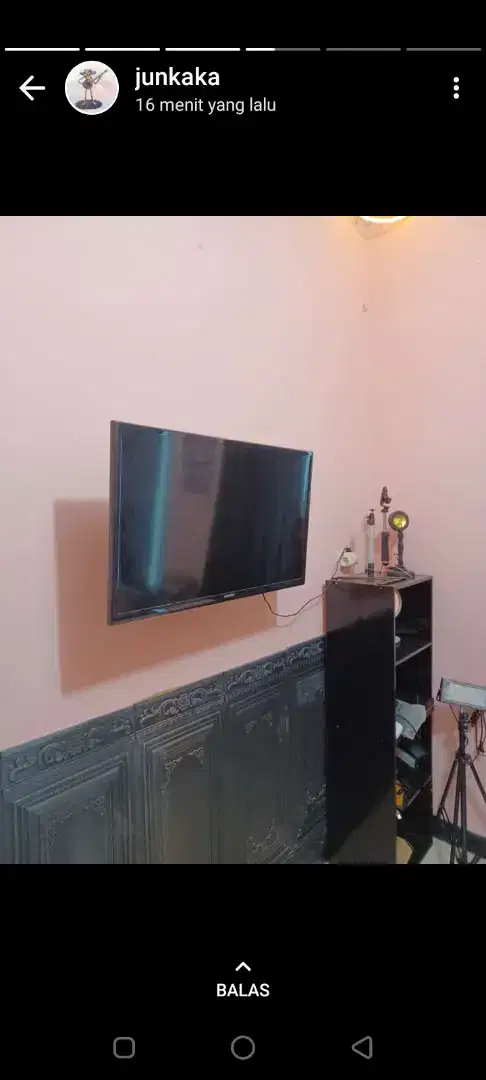 Bracket tv led pasang