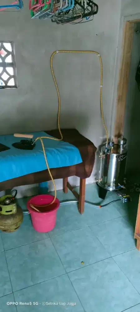 Setrika uap,mesin pengering pakaian,meja,timbangan,servis,selang,