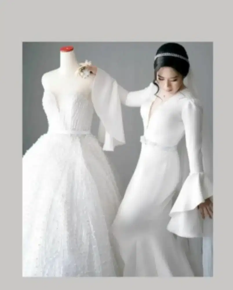 Payet pengantin dan gaun pesta