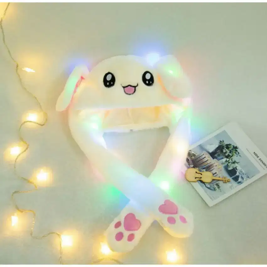 Dancing Rabbit Bunny Hat Led Tik Tok Topi Kelinci Korea/  Korean Style