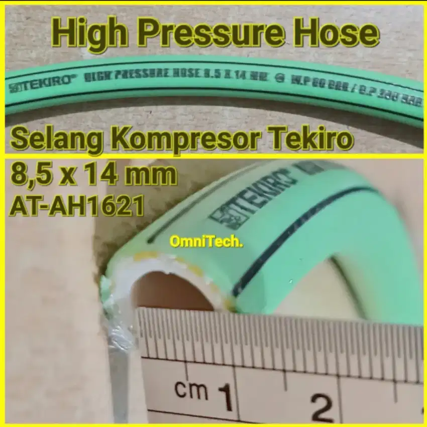 Selang Kompresor Tekiro High Pressure Hose Tekanan Tinggi 8,5 x 14 mm