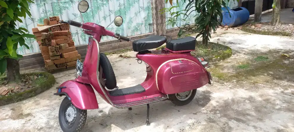 Vespa super 75 kepala jenong, pajak hidup,mesin adem