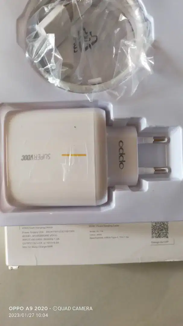 Charger Oppo Reno 65 watt Supervooc