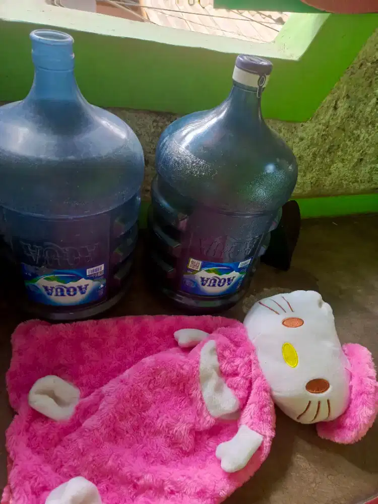 Gallon aqua 2pcs + sarung gallon free aquarium