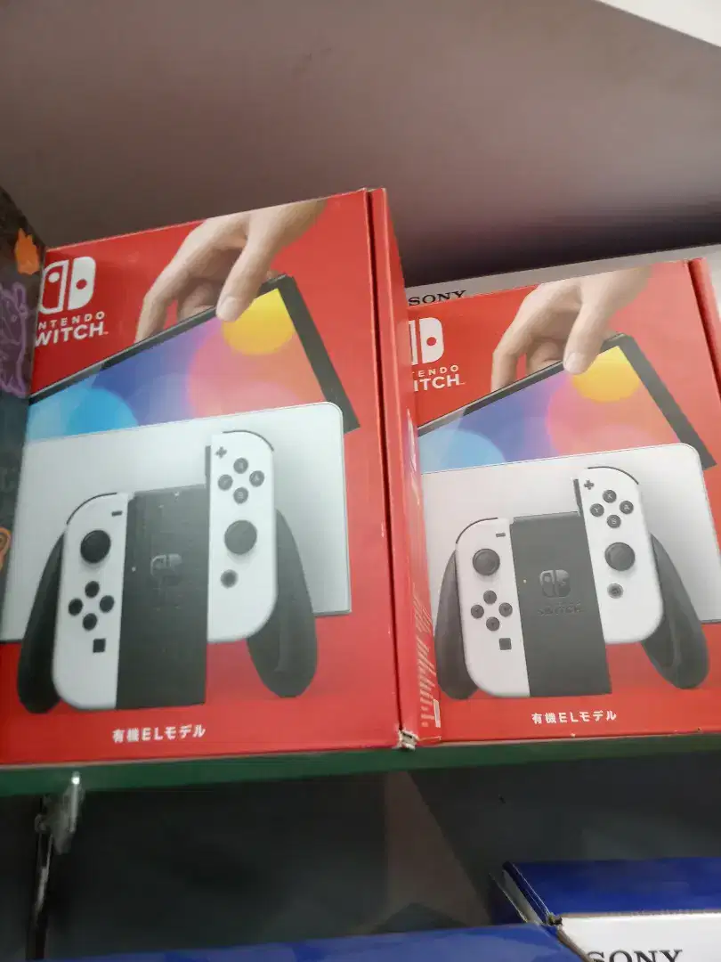 Ready Stok Nintendo Switch Oled Warna putih New Full 20Game masi nego