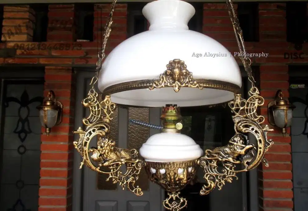 lampu hias gantung cabang klasik antik
