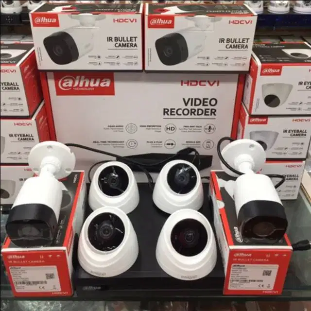 Paket cctv dahua 6 camera Plus pemasangan beres