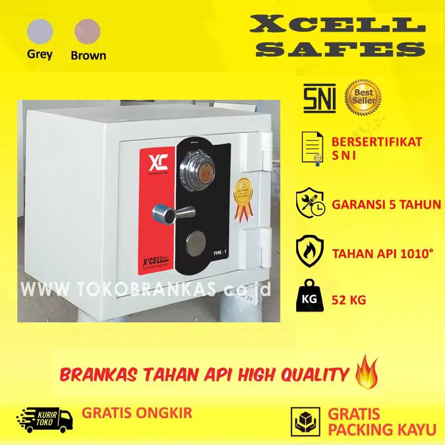 Brankas kecil mini XCELL I safety box cash box free ONGKIR baru bekas