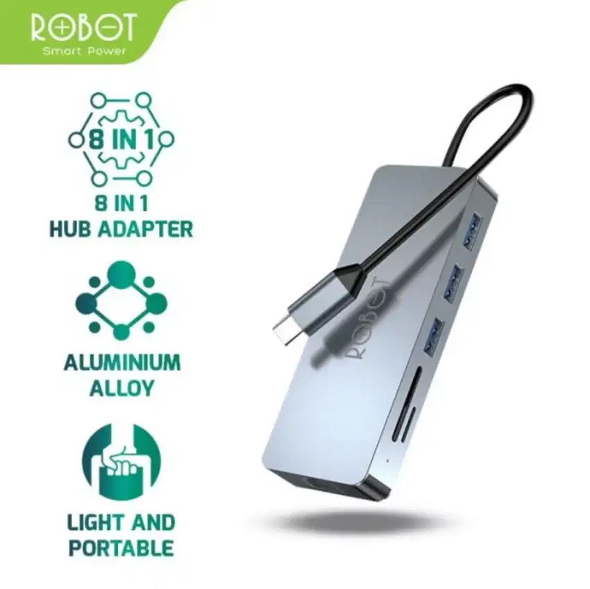 HUB Port USB Ethernet Adapter LAN Card Reader Robot
