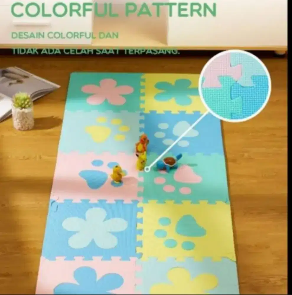SAMONO SMP10 Matras Puzzle Lantai Isi 10pcs (Haru Cell Palembang)