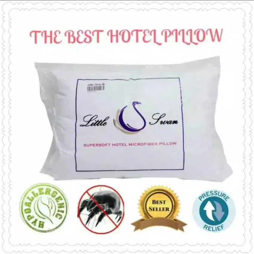 BANTAL BULU ANGSA-BANTAL HOTEL DIJAMIN EMPUK - BANTAL MICROSILK