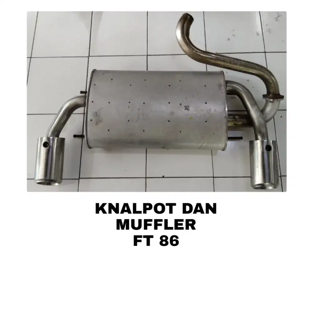 knalpot dan muffler ft86 ori orisinil original