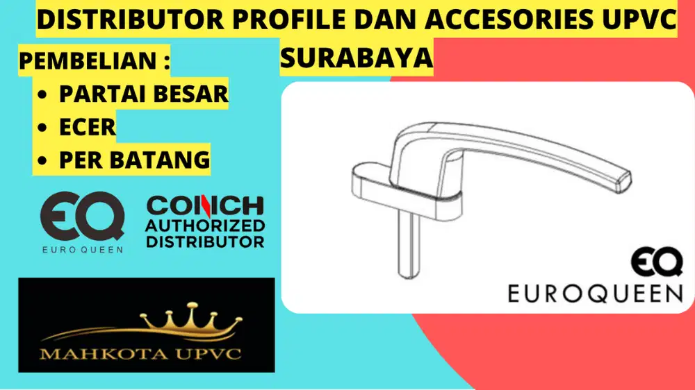 jual Profile dan accessories upvc sidoarjo