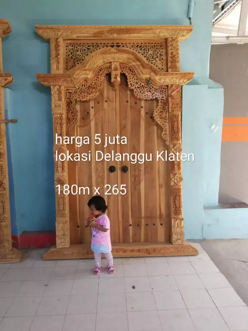 Pintu jati kusen