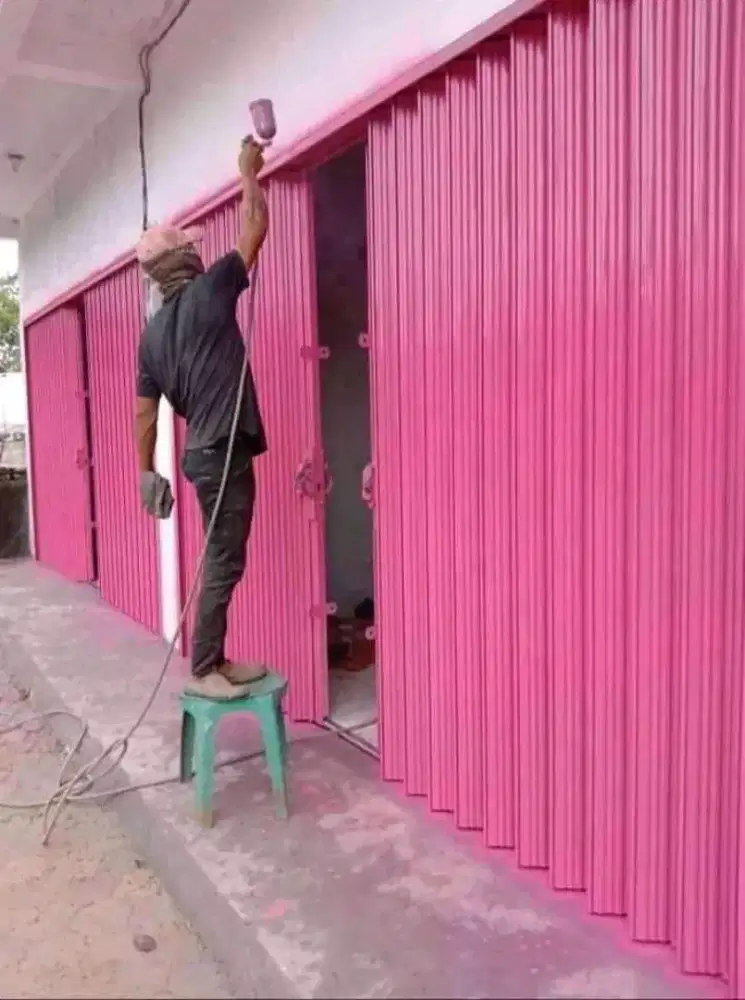 Roling door folding gate