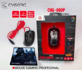 Cyborg Mouse Gaming USB Cyborg CMG-080P EVIL free Mousepad