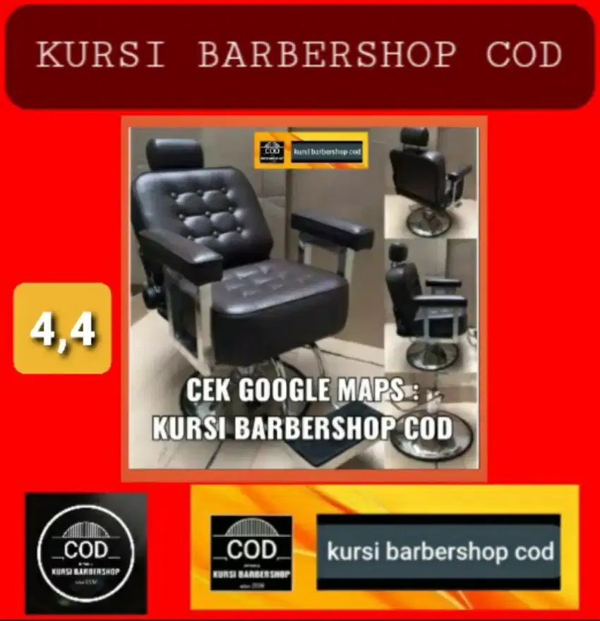 Kursi Barbershop barber hidrolik import/lokal. KARAWANG. Mulai 1,3 j.