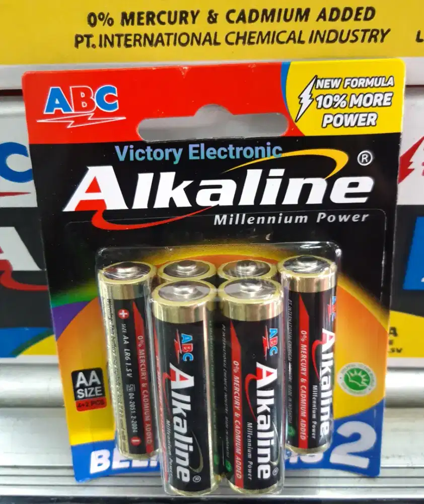 Baterai Battery ABC Alkaline AA A2 AAA A3 isi 6 pcs