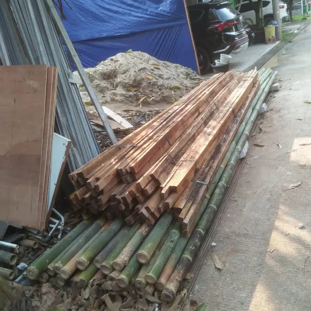 Jual bambu kaso triplek balok