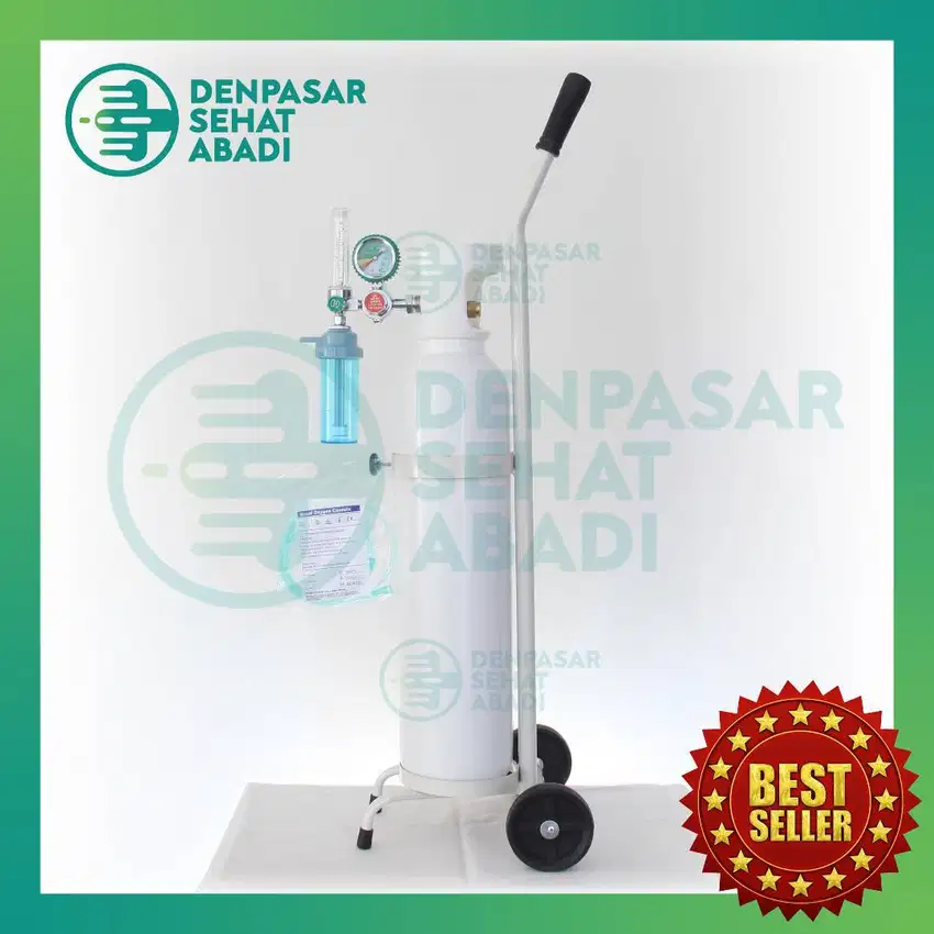 TABUNG OKSIGEN MEDIS PORTABLE 1M3 Kubik FULL SET LENGKAP Kemenkes RS