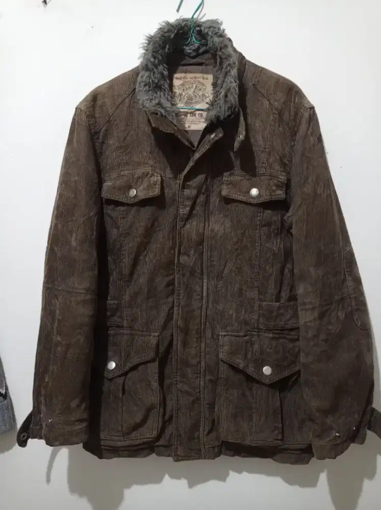 HANGTEN COAT CASUAL CORDUROY JACKET