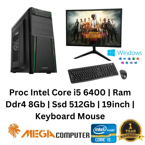 Paket Pc Komputer Rakitan Core i5 6400 | 8Gb | 512Gb