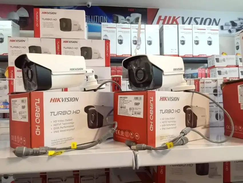 Paket 4 Camera Cctv Merek Hikvision Dahua Spc Komplit Rapih Bergaransi