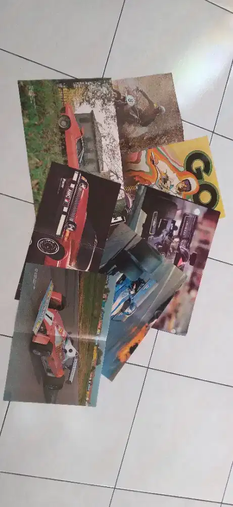 Poster2 Campuran Majalah MOB + Mobil & Motor edisi tahun 1975/76.